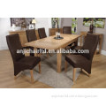 Solid Oak 2 leaf extending dining table and chair for Restaurant and Dining Room Furniture